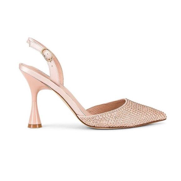 Jeffrey Campbell Zivote Slingback Pump Heels In Light Pink Rose Size 8 - Picture 2 of 7